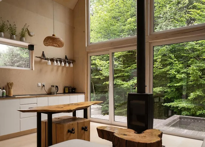 Linia Brzegowa Jeziora Kaszuby Sauna I Balia 木屋